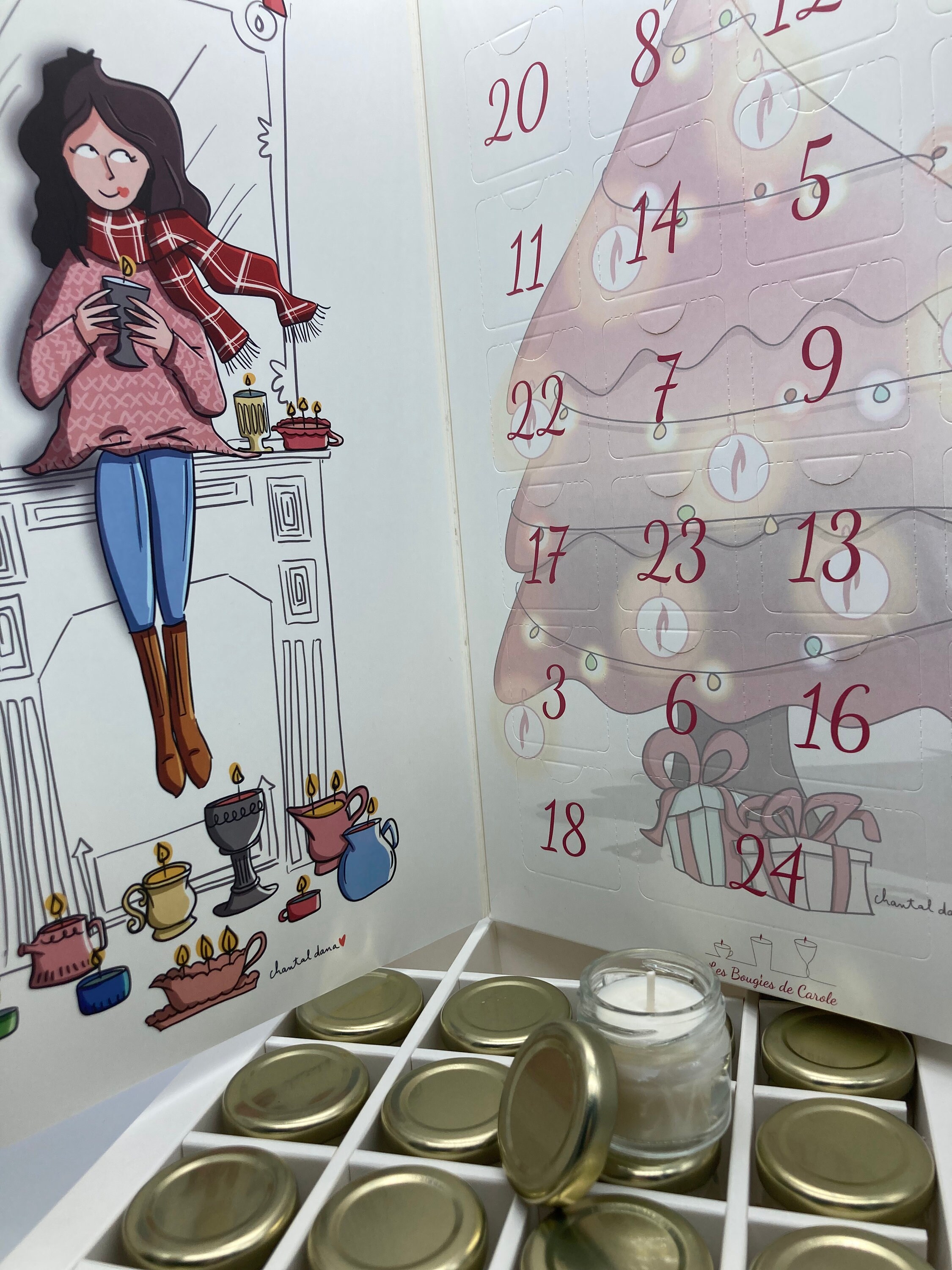 Calendrier de L'avent Les Bougies Carole, Végétales