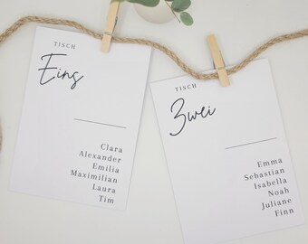 Cartes de plan de salle | Papeterie | mariage | événement