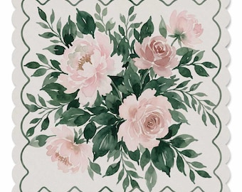 Peony Rose Scallop Garden