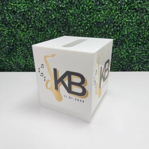 9″ x 9″ x 10″H Clear Event Card Box with Slide Out Bottom | Mitzvah Decor | Party Decor | Event Decor