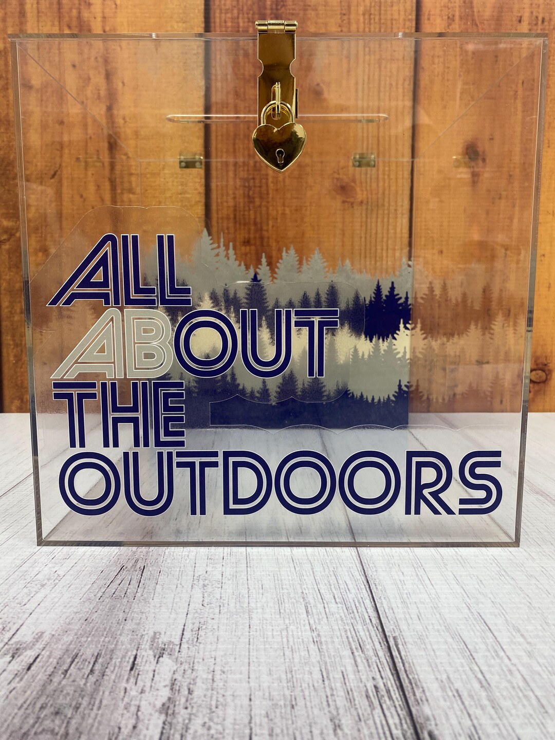 9″ X 9″ X 10″H Clear Event Card Box With Slide Out Bottom | Mitzvah ...