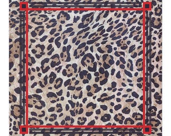Mahjong Mat |Leopard Chic