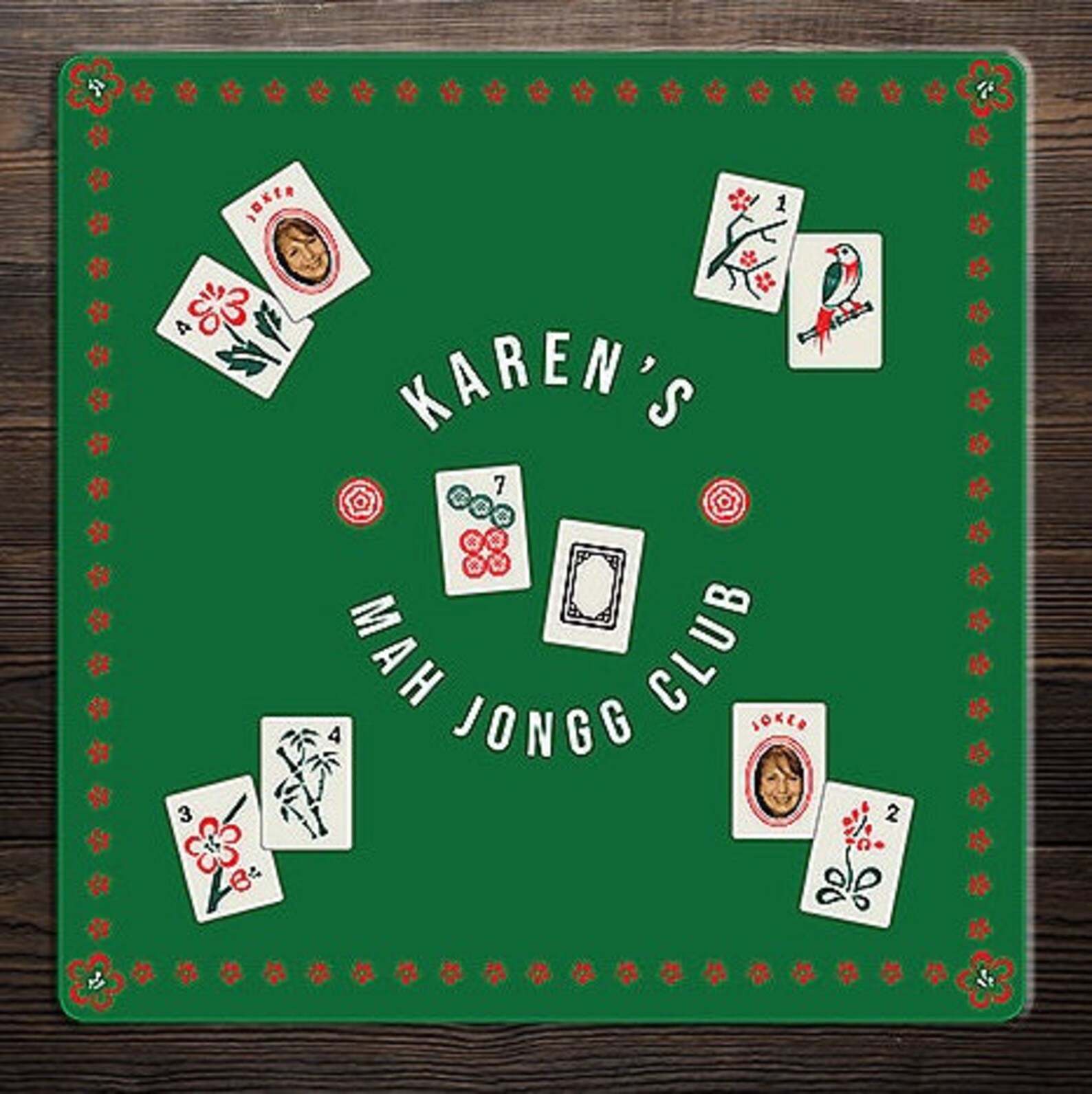 Custom Mahjong mahjongg Mat Tablecloth Etsy