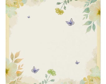 Mahjong Mat |Flights Of Floral | Yellow