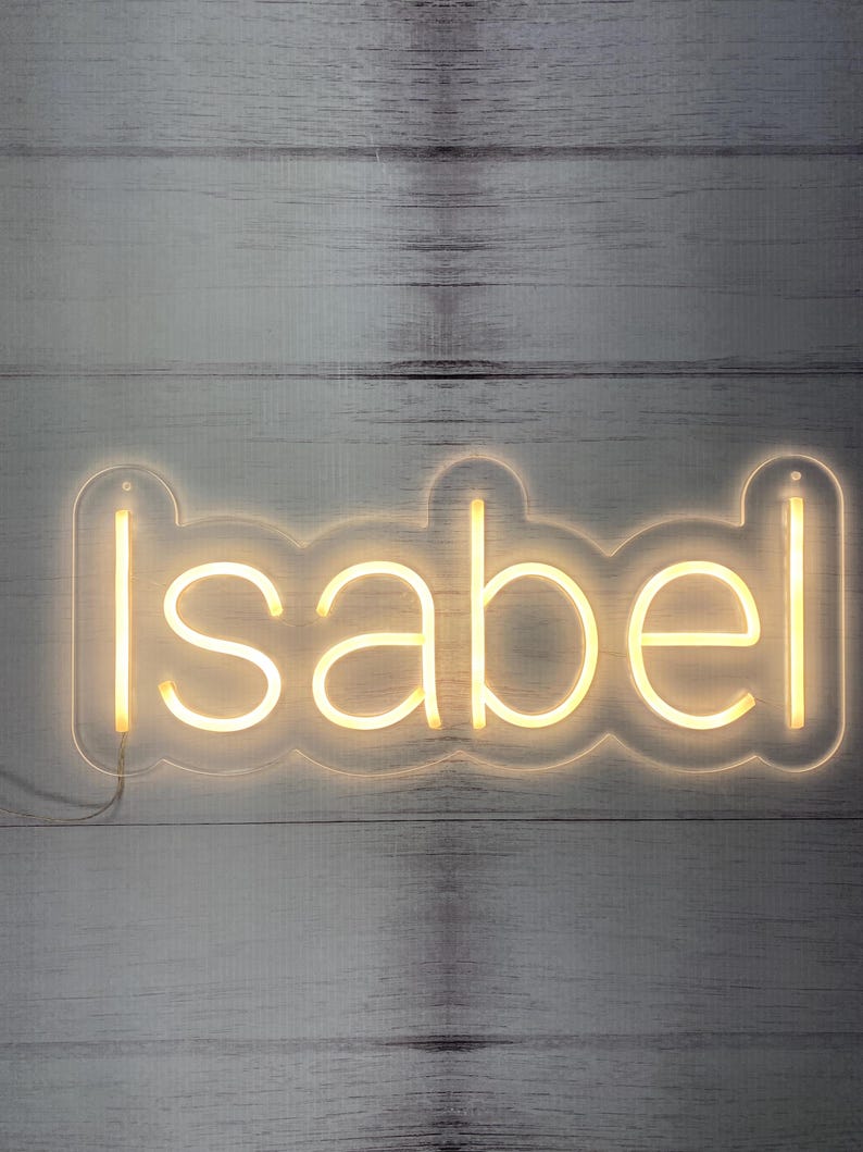 Custom Acrylic Neon Sign | Personalized Name Light - Etsy