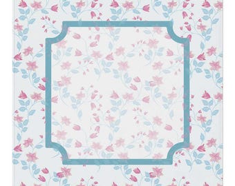 Mahjong Mat |Heirloom Bloom | Pink
