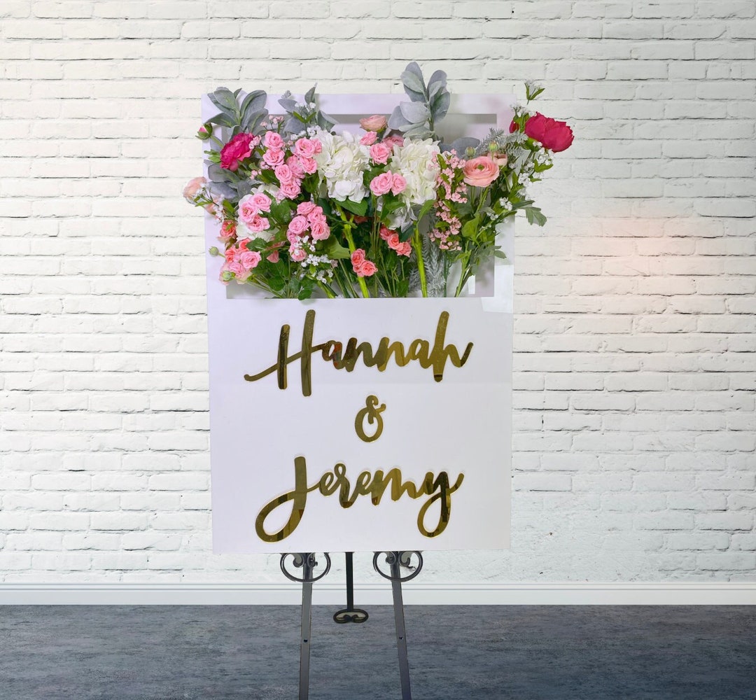 Flower Box Frame Sign Mahjong Mat |acrylic Flower Box Sign - Double Layer - Etsy