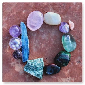 Crystals in Sedona Nature Photography Metal Wall Art 16x16