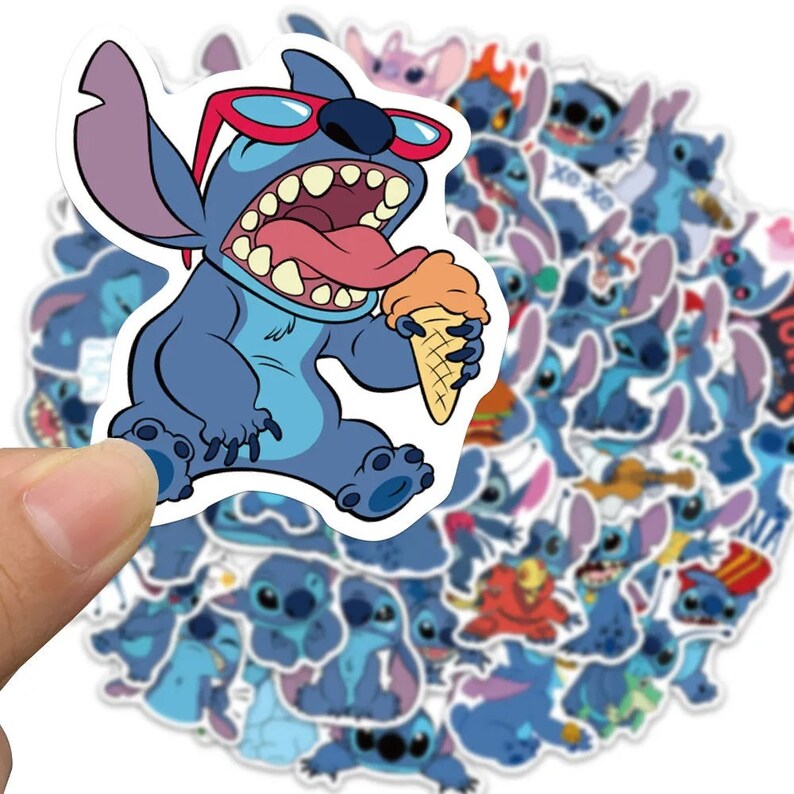 Stitch Stickers Pack Cute Stitch Vinyl Stickers Sticker Etsy