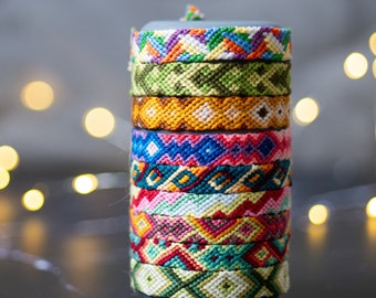 Brazilian bracelets - handmade multicolored friendship bracelets - unique models