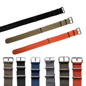 14mm 16mm 18mm 20mm 22mm 24mm One-Piece Nylon Watch Straps Military Wristwatch Straps Stainless Steel Buckles Waterproof, Washable zdjęcie 1