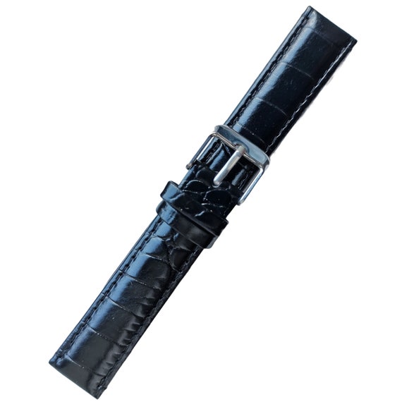 Nizonlaie Cinturino Per Orologio A Sgancio Rapido, Cinturino In Vera Pelle Di Coccodrillo, Cinturino In Pelle Di Vitello Con Grana Di Coccodrillo, Cinturino Universale Da 12 Mm, 14 Mm, 15 Mm, 16 - Foto 11