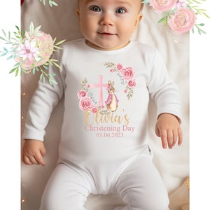 Christening sleepsuit sale