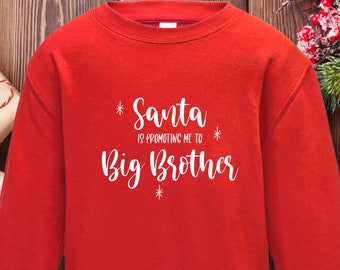 Big Brother Big Sister Pregnancy Announcement Christmas Jumper