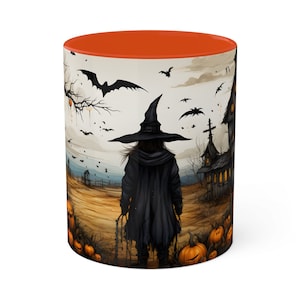 Halloween Witch Mugs, Cute Witch Mug, Halloween Mug, Witch Coffee Cup, Fall Mug, Witches Brew, Halloween Decor, Halloween Gift for Her