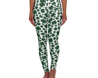 Legging taille haute trèfle de la Saint-Patrick