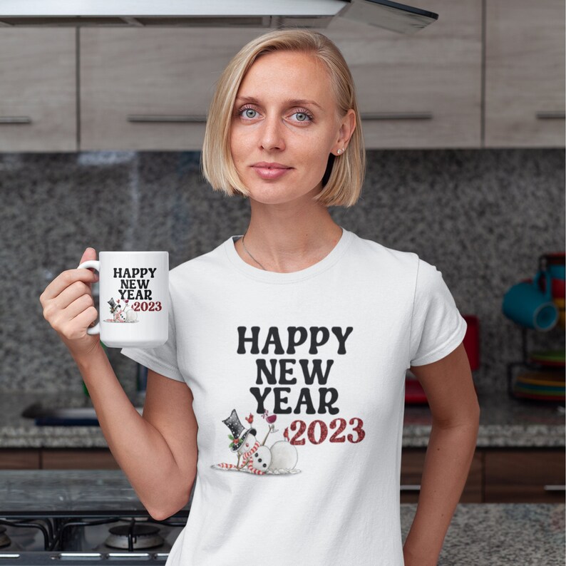 Happy New Year 2023 PNG File, PDF File, SVG File, Jpg File, Retro