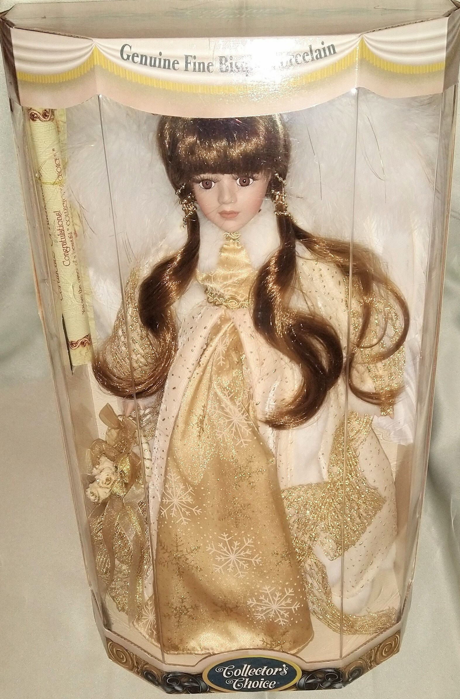 Genuine Fine Bisque Porcelain Doll
