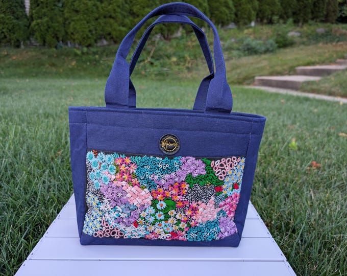 One-Of-a-Kind bag/Ocean Flowers Field/AA