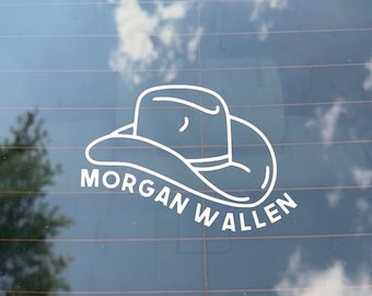 Calcomanía del sombrero de vaquero de Morgan Wallen