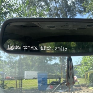 Lights Camera Smile  DECAL