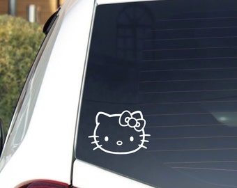 Calcomanía de vinilo de gatito