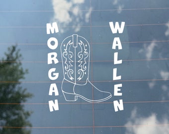 Calcomanía de bota de vaquero Morgan Wallen