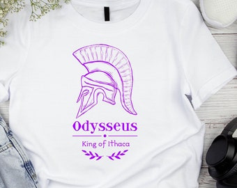 Odysseus T-Shirt für Fans der Griechischen Mythologie und der Odyssee, Baumwoll-Shirt für Frauen und Männer,