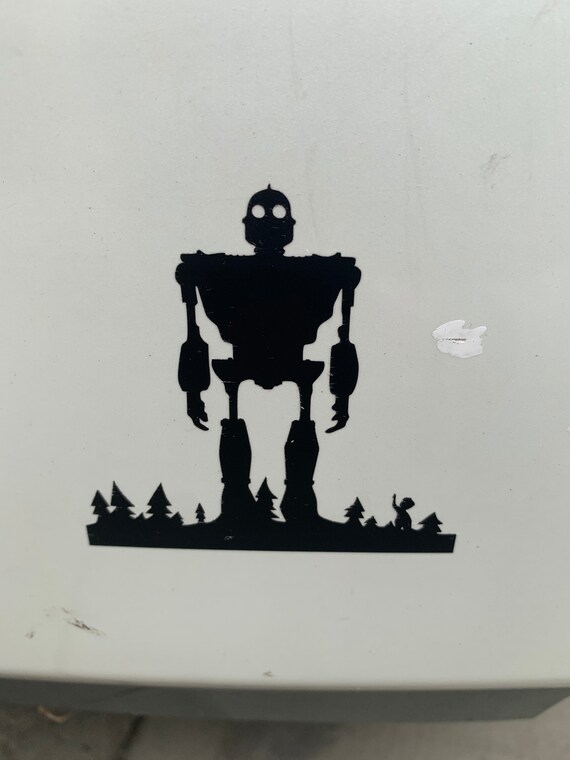 The Iron Giant Vinyl Decal Vinyl Sticker Car Decal Window Etsy