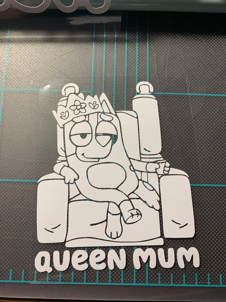 Bluey Mom Chilli Royalty Bingo Bluey Queen Mum Vinyl Decal Etsy Hong Kong