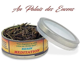 Incense MEDITATION in Natural Resin (unit approx. 60gr): meditation yoga concentration relaxation relaxation purification