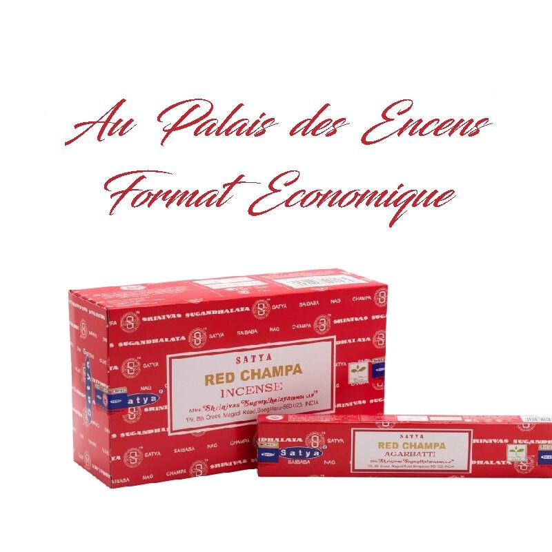 12 Étuis de Bâtons Encens Satya Red Champa Pour Vos Séances Méditation , Relaxation Chasser Les Éner
