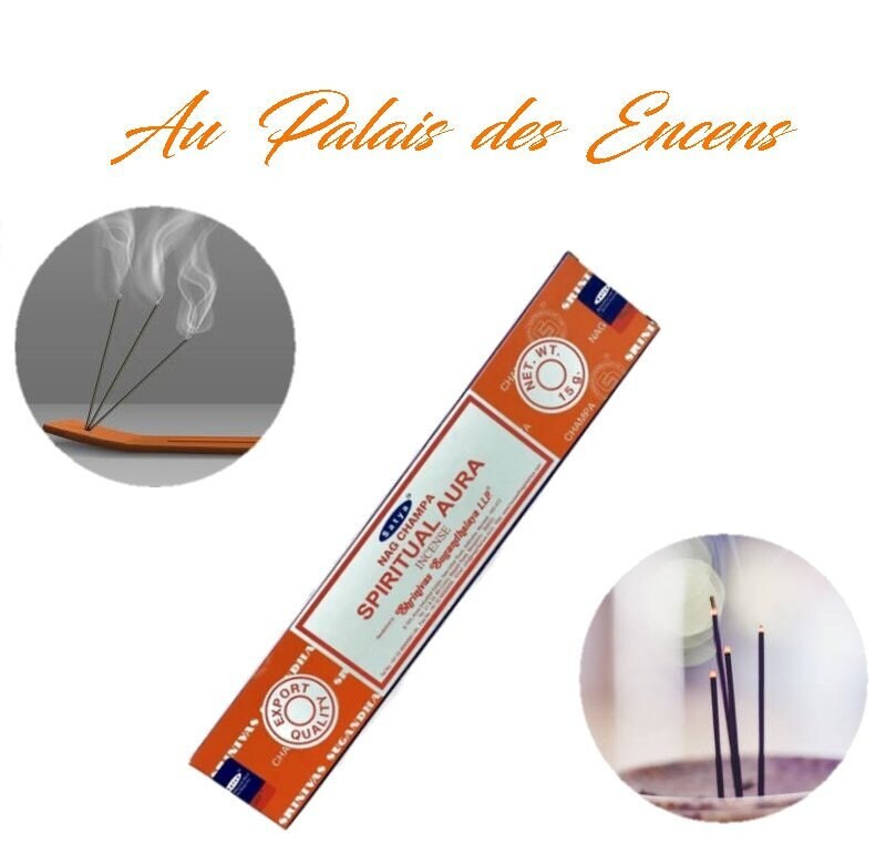 Bâtons Encens Satya Spiritual Aura Pour Vos Séances de Méditation , Relaxation Chasser Les Énergies