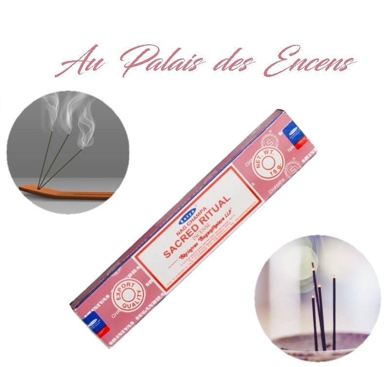 Bâtons Encens Satya Rituel Sacre Pour Vos Séances de Méditation , Relaxation Chasser Les Énergies Né