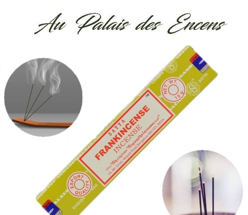 Bâtons Encens Satya Frankincense Pour Vos Séances de Méditation , Relaxation Chasser Les Énergies Né