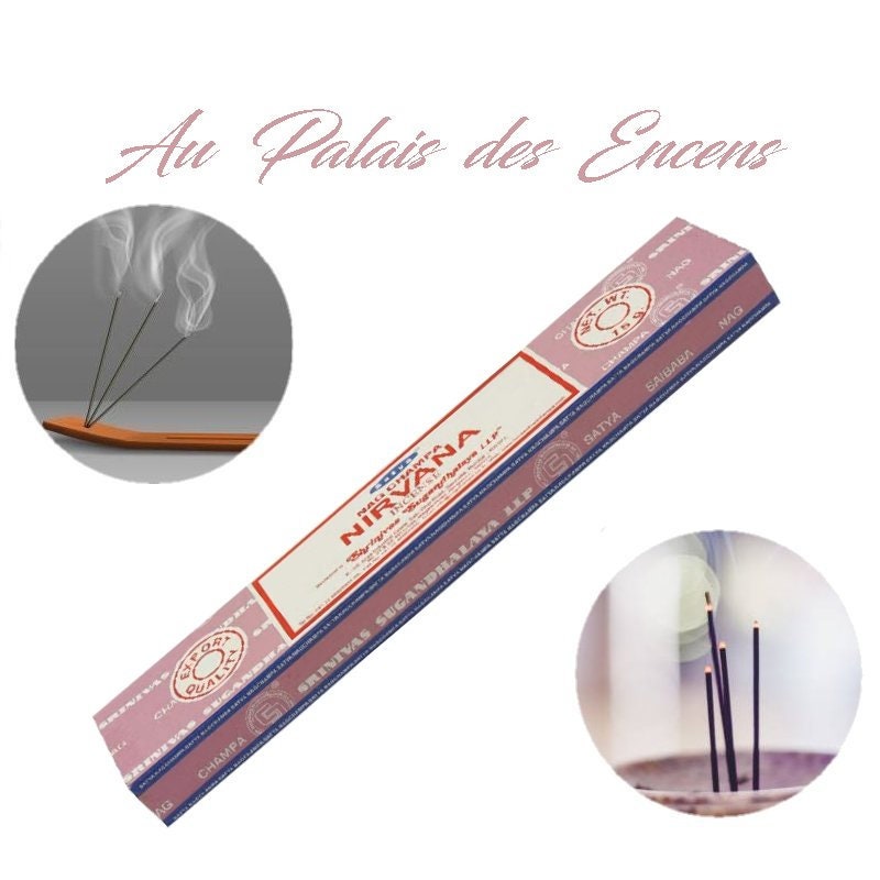 Bâtons Encens Satya Nirvana Pour Vos Séances de Méditation , Relaxation Chasser Les Énergies Négativ