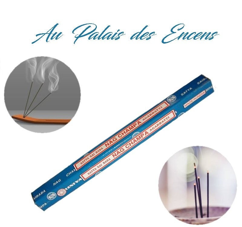Bâtons Encens Satya Nag Champa Pour Vos Séances de Méditation , Relaxation Chasser Les Énergies Néga