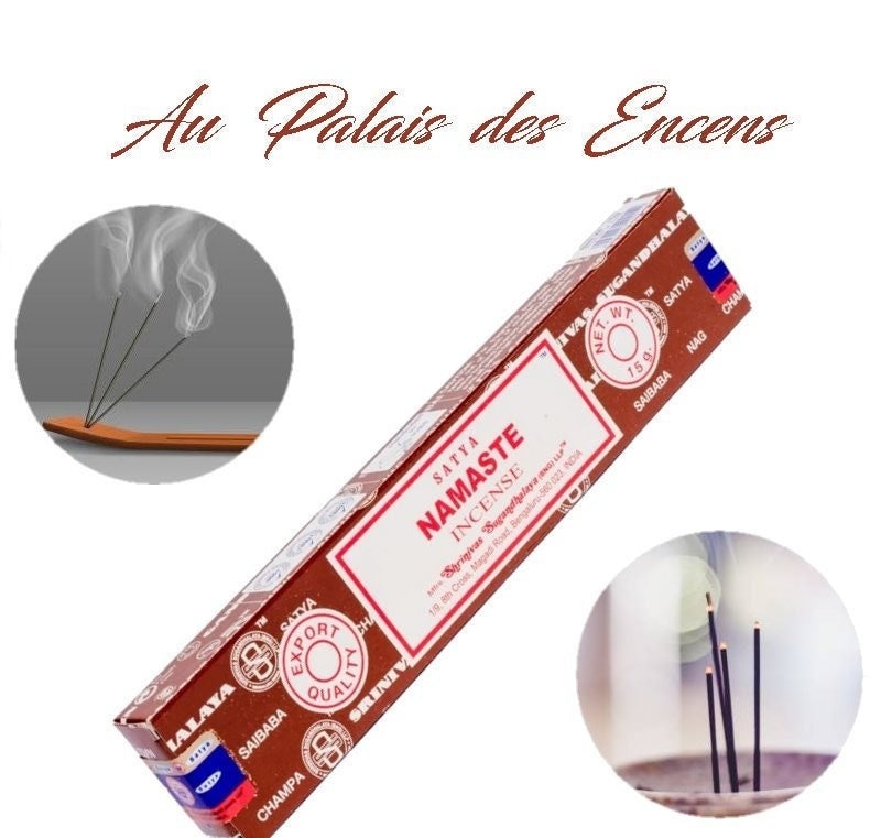Bâtons Encens Satya Namaste Pour Vos Séances de Méditation , Relaxation Chasser Les Énergies Négativ