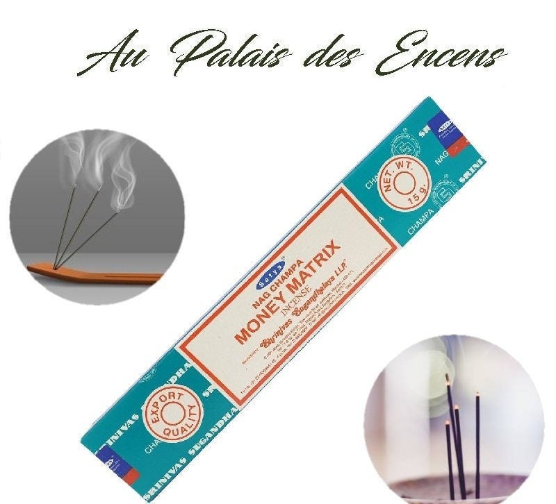 Bâtons Encens Satya Money Matrix Pour Vos Séances de Méditation , Relaxation Chasser Les Énergies Né
