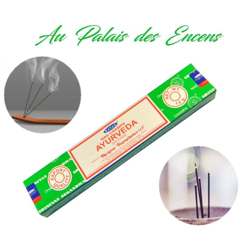 Bâtons Encens Satya Ayurveda Pour Vos Séances de Méditation , Relaxation Chasser Les Énergies Négati