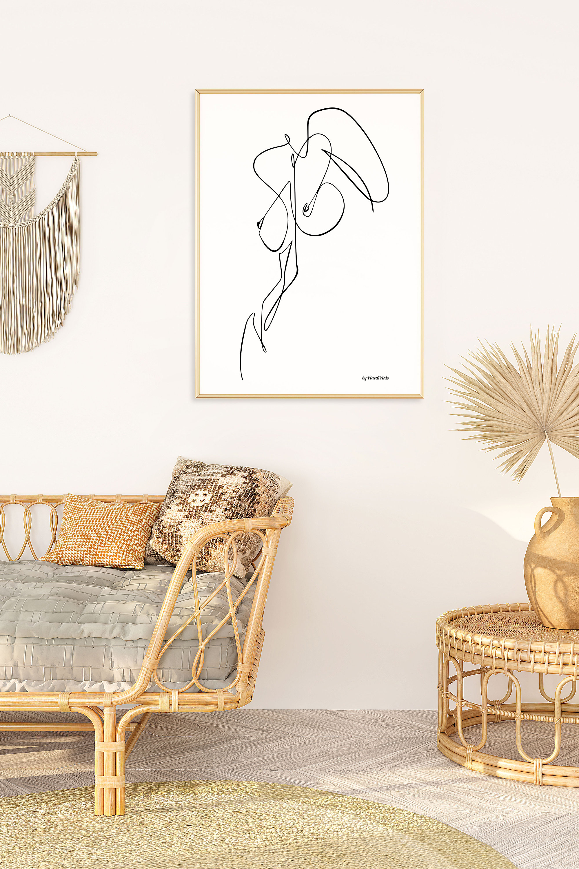 Printable Nude Woman Line Drawing Art Gallery Wall Decor Body - Etsy