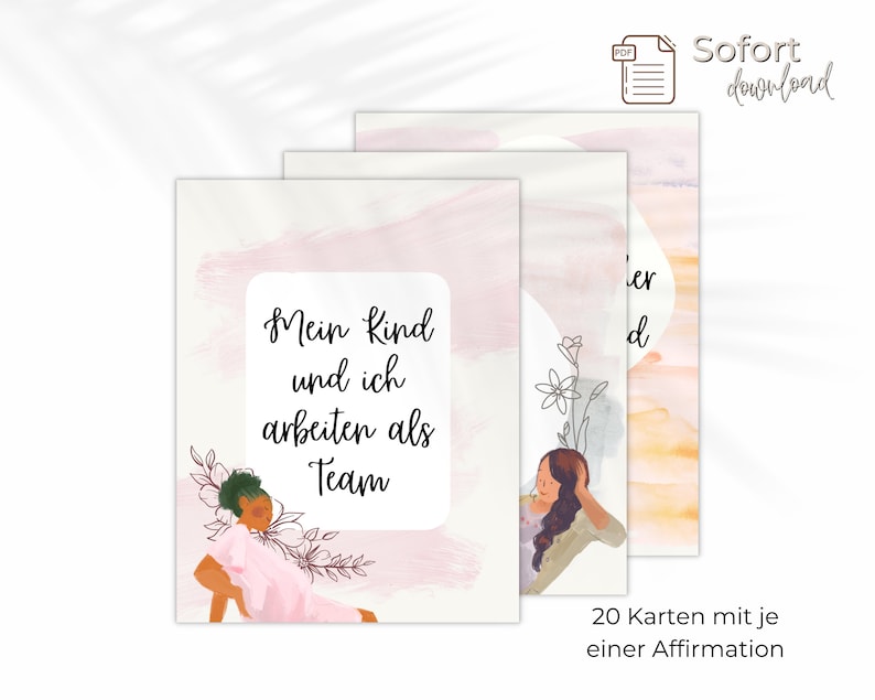 Affirmationskarten Geburt, 20 Hypnobirthing Karten, Positiven Glaubenssätzen für Schwangere, Hebammen und Doulas image 4