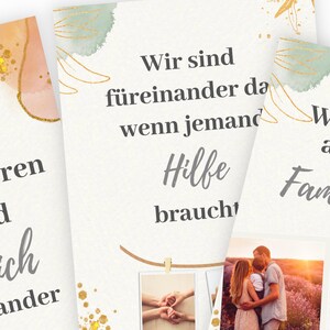 Affirmationskarten Familie, Eltern Kind Affirmationen, Achtsamkeit und Dankbarkeit Familie, Familienregeln für die tägliche Affirmationen