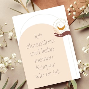 Kinderwunsch Affirmationskarten mit positiven Glaubenssätzen, 20 Affirmationen Kinderwunsch und Schwangerschaft