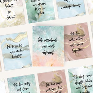 40 Achtsamkeitskarten für Jugendliche, Din A6 Mutmachkarten für Teenager Glaubenssätze und Affirmationen, Geschenk Jugendweihe, inkl.Versand