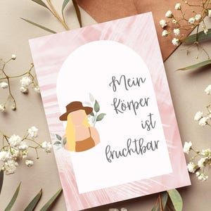 Kinderwunsch Affirmationskarten mit positiven Glaubenssätzen, 20 Affirmationen Kinderwunsch und Schwangerschaft