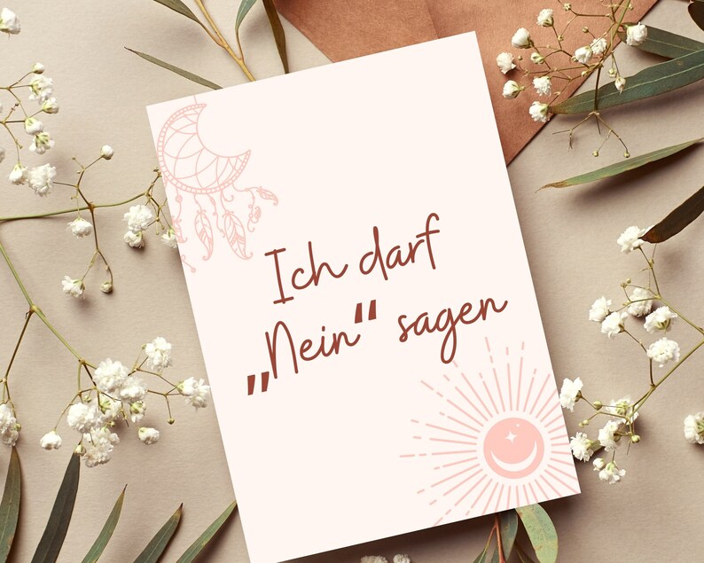 Rongrong Selbstliebe Affirmationskarten Für Frauen – 50 Karten Mit Handgezeichneten Motiven, Violett
