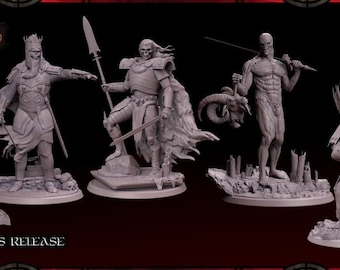 Los Caballeros Oscuros / LOR PACK / Impreso en 3D 4K / D&D