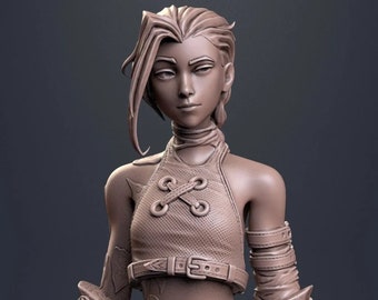 JINX / BUST l LOL l 3D Impreso 4K / 75mm / 120mm / D & D