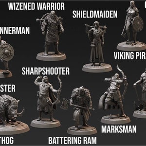 WarGaming JT Valhalla - Askelung:The Sea Tribe Mini 32/75mm - TOP 4K dettagli miniature